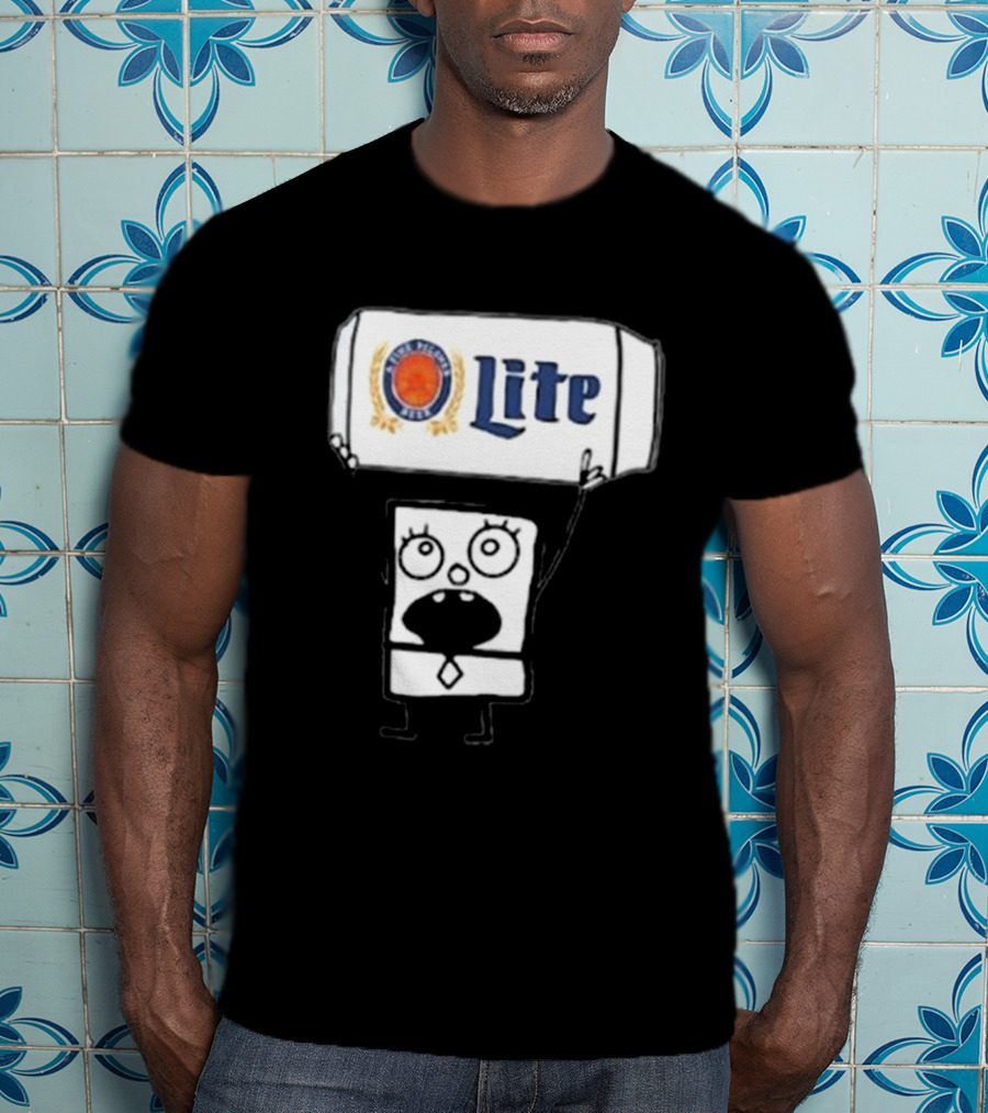 Doodlebob Miller Lite Beer T-Shirt