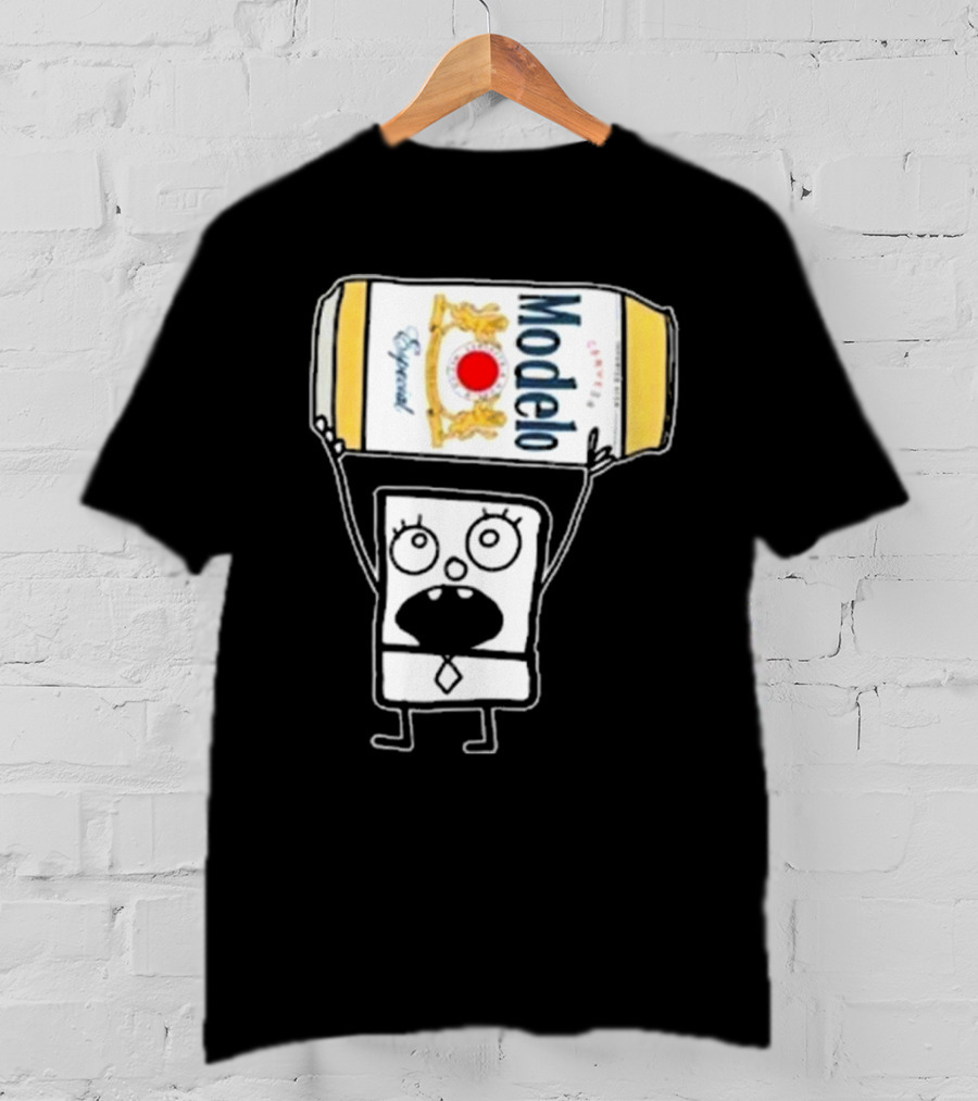 Doodlebob Lifting Modelo Especial Beer Can T-Shirt