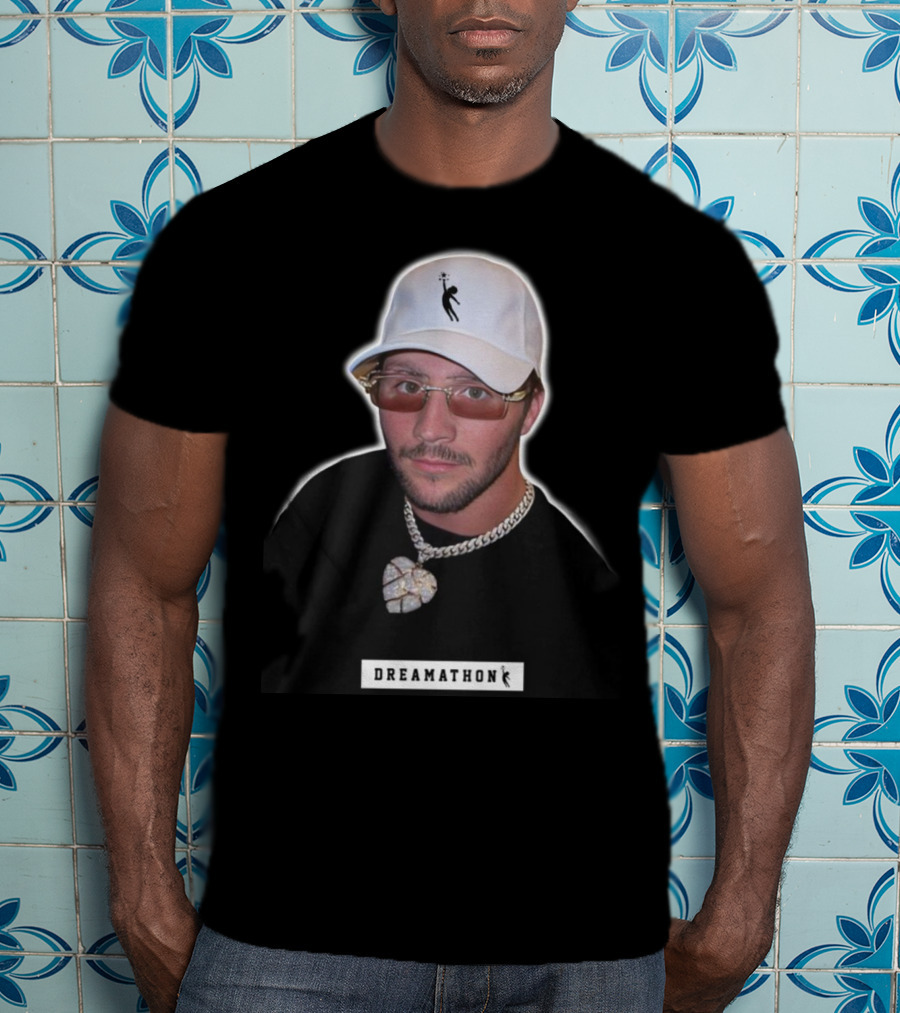 Josh Allen Dreamathon White Cap And Chain T-Shirt