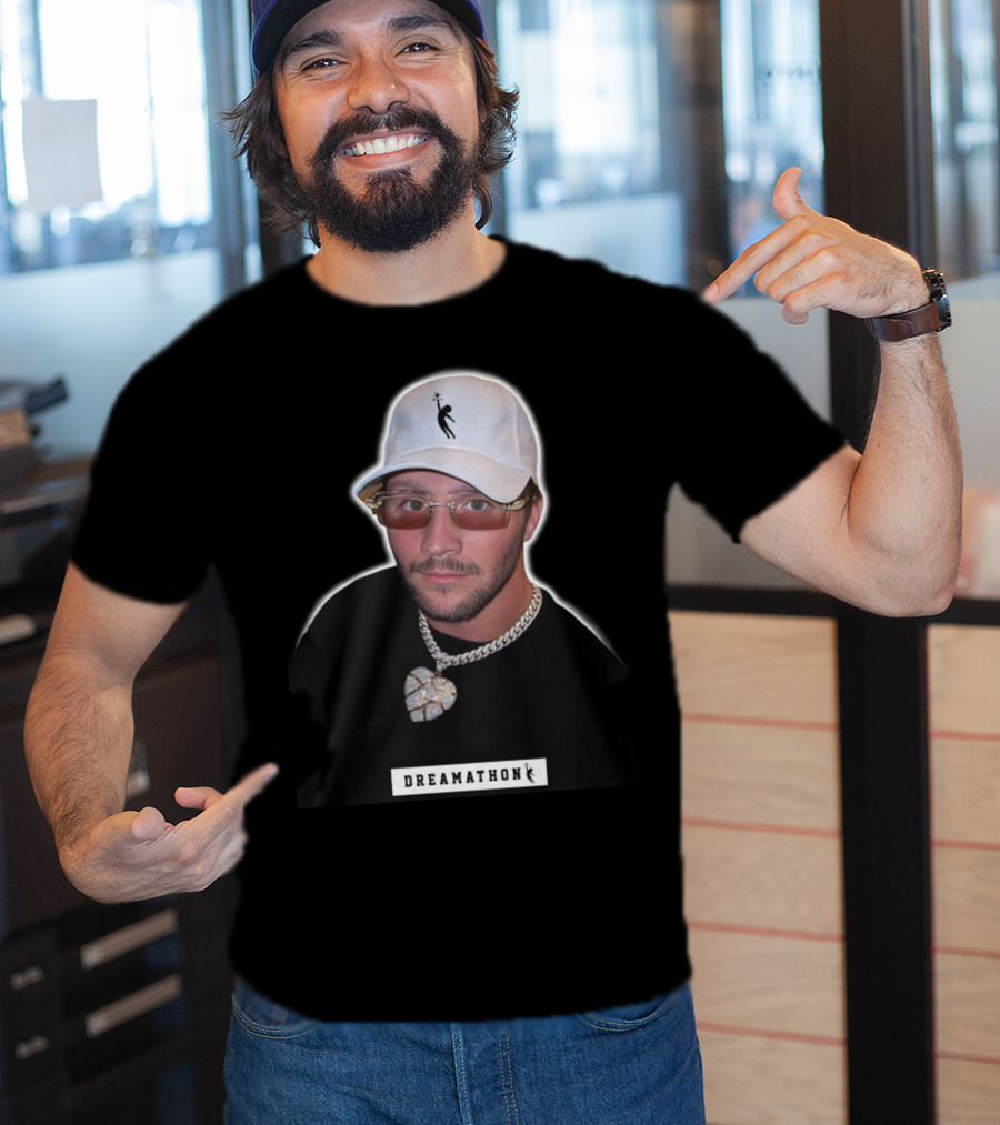 Josh Allen Dreamathon White Cap And Chain T-Shirt