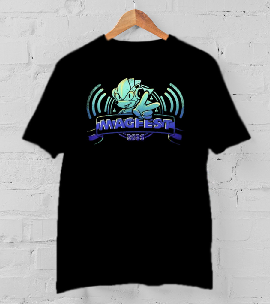 Magfest 2025 Character Peace Sign Gaming Event T-Shirt