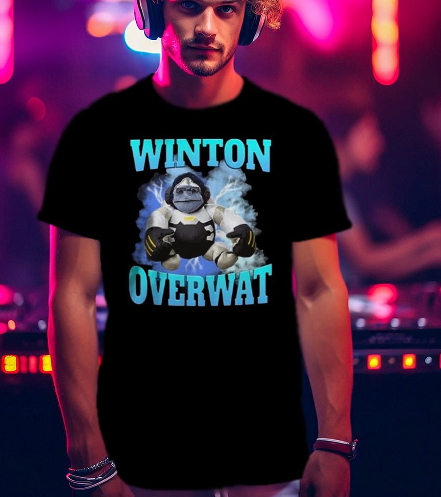Winton Overwat Winston Overwatch Funny Meme T-Shirt