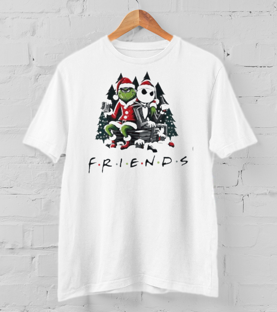 Grinch And Jack Skellington Christmas Friends T-Shirt