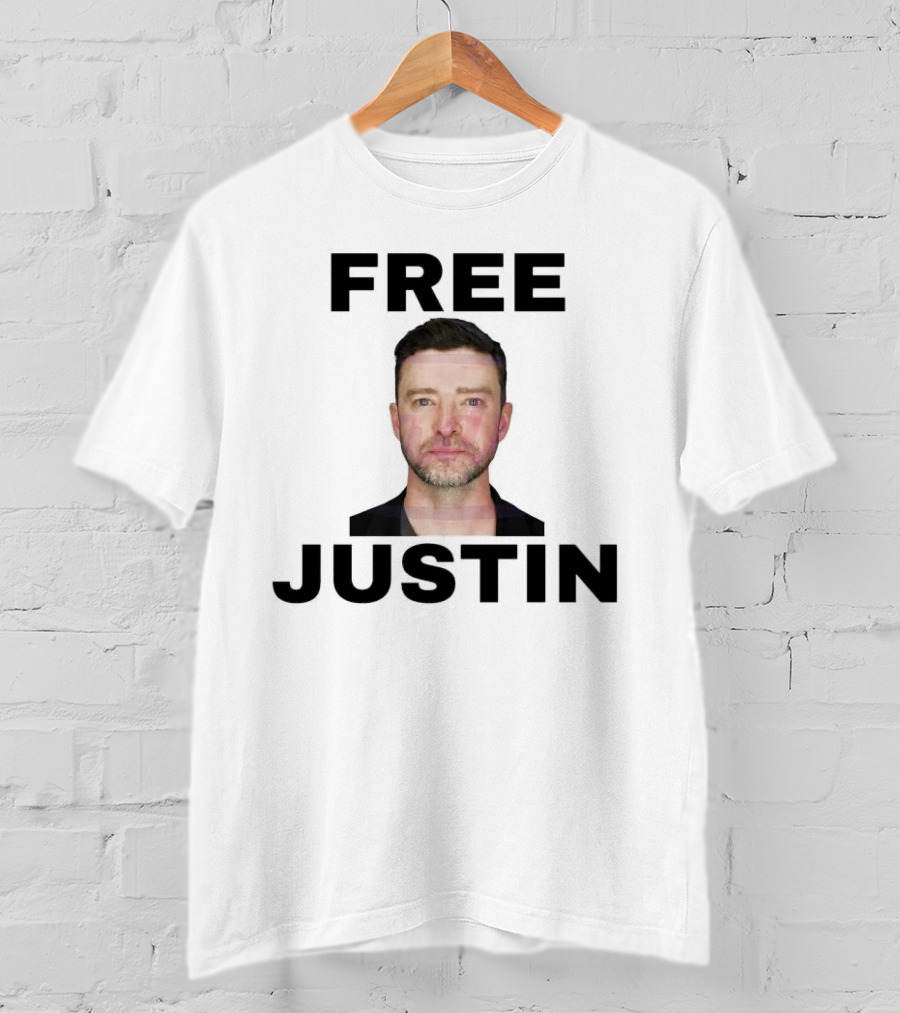 Free Justin Timberlake Shot Mugshot T-Shirt