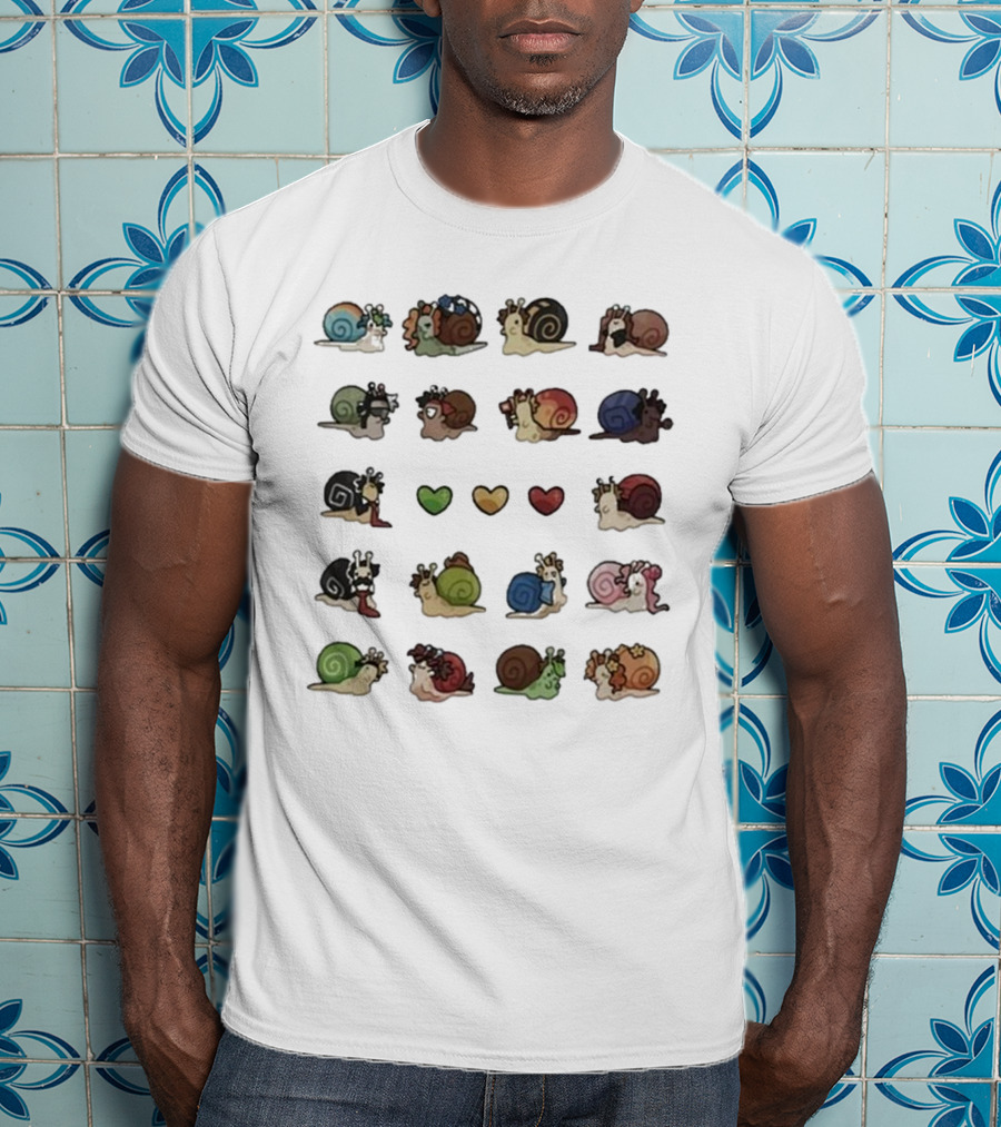 Grian Wilf Life Snails Colorful Character Collection T-Shirt