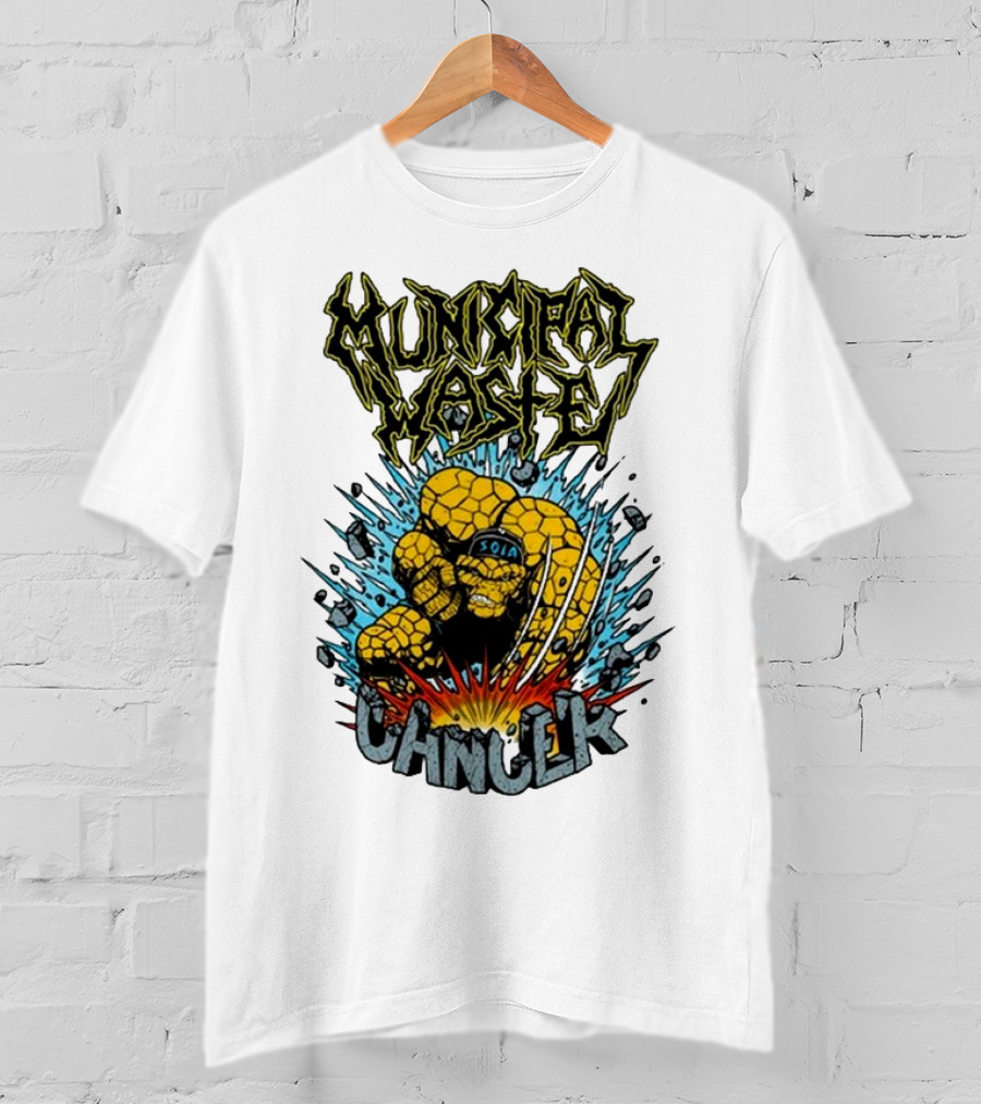 Municipal Waste SOIA Thing Clobberin Cancer Explosion T-Shirt