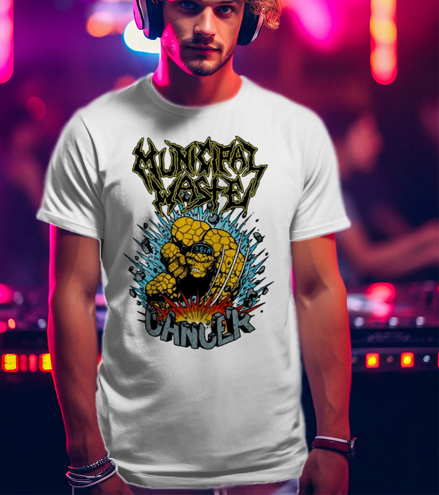 Municipal Waste SOIA Thing Clobberin Cancer Explosion T-Shirt