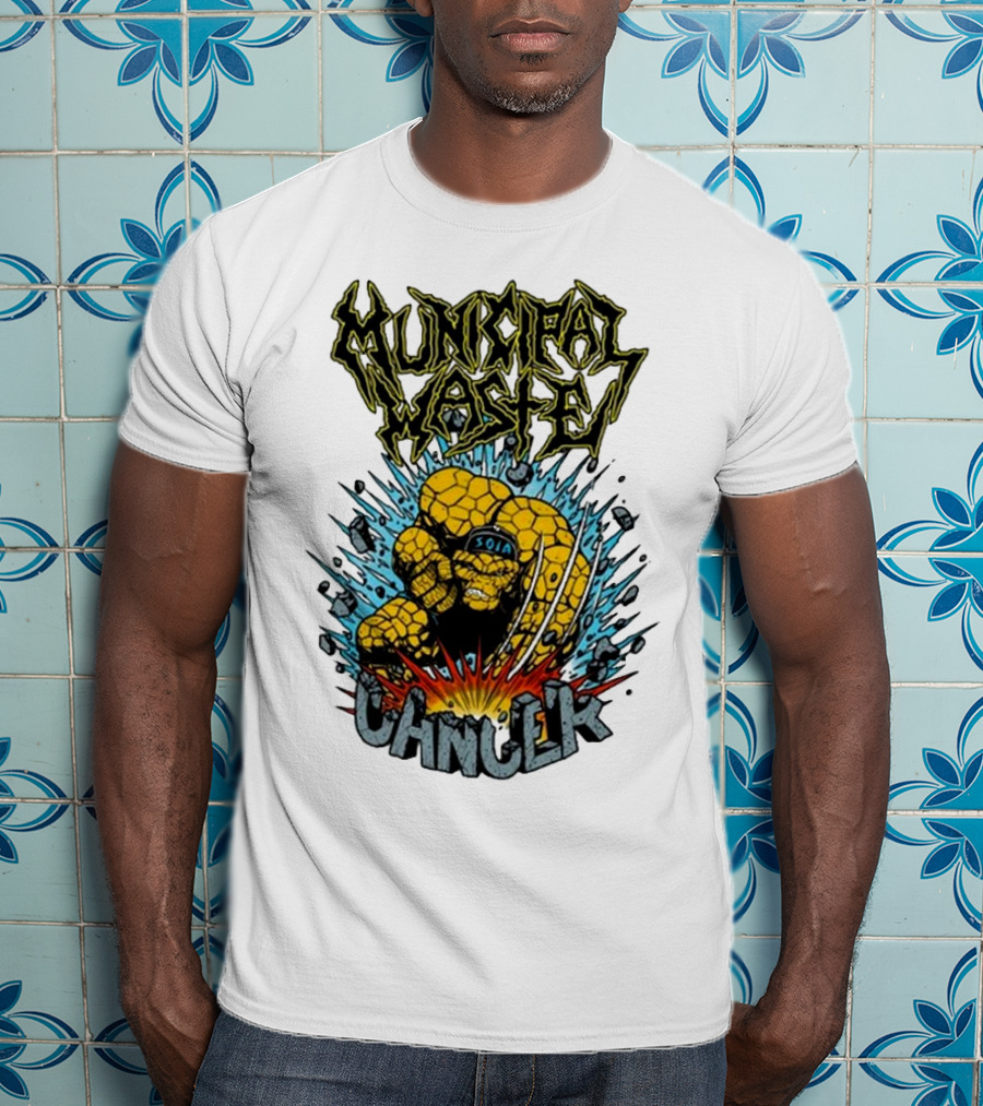 Municipal Waste SOIA Thing Clobberin Cancer Explosion T-Shirt