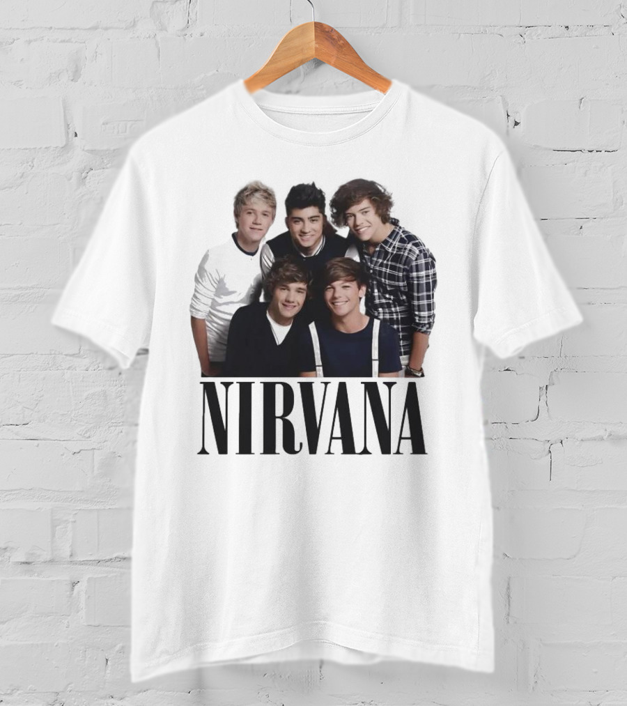 Nirvana One Direction Mashup Fan Shirt Image T-Shirt