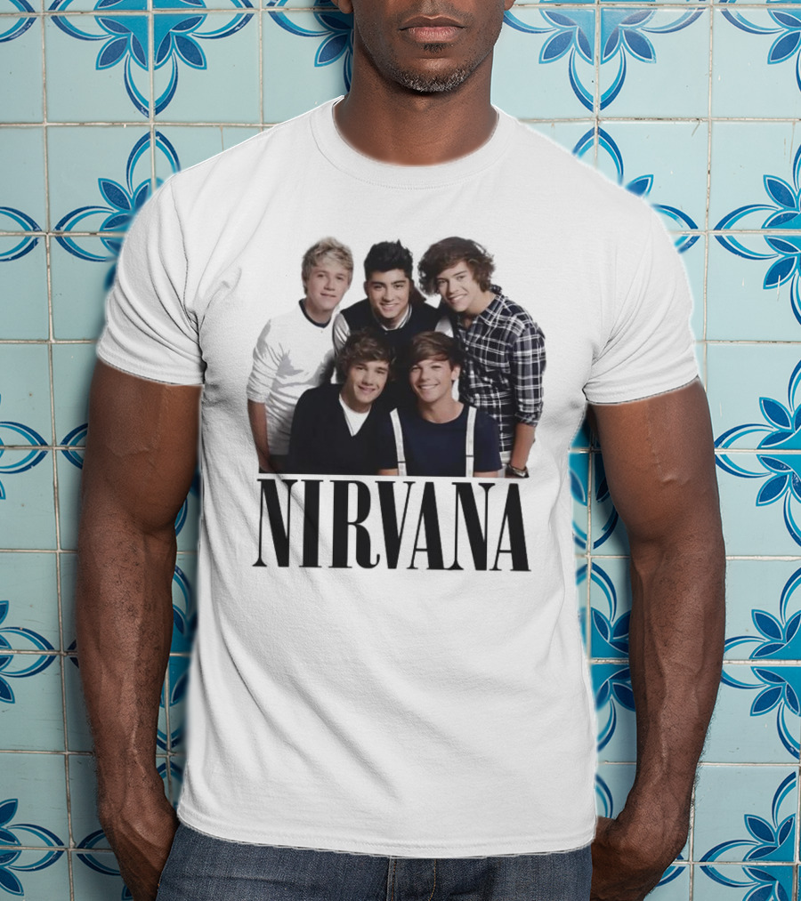 Nirvana One Direction Mashup Fan Shirt Image T-Shirt