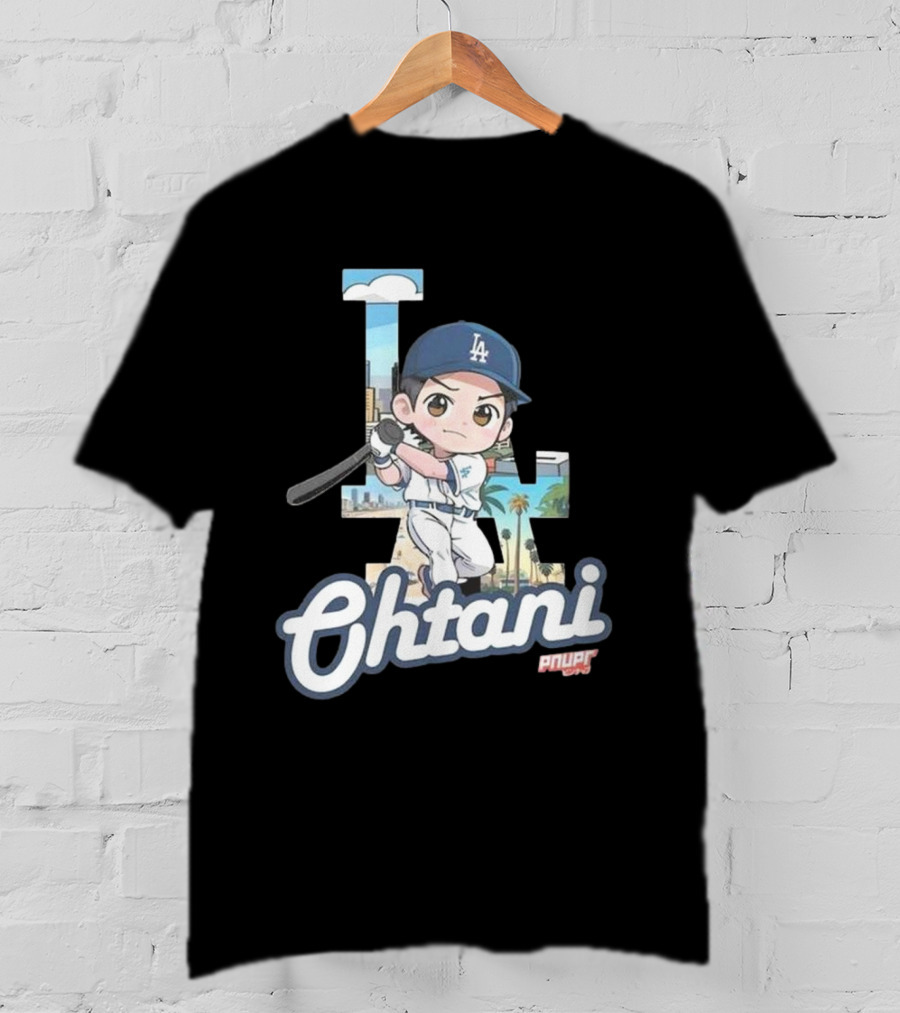 Chibi Shohei Ohtani LA Dodgers Ohtani Pnuppr T-Shirt