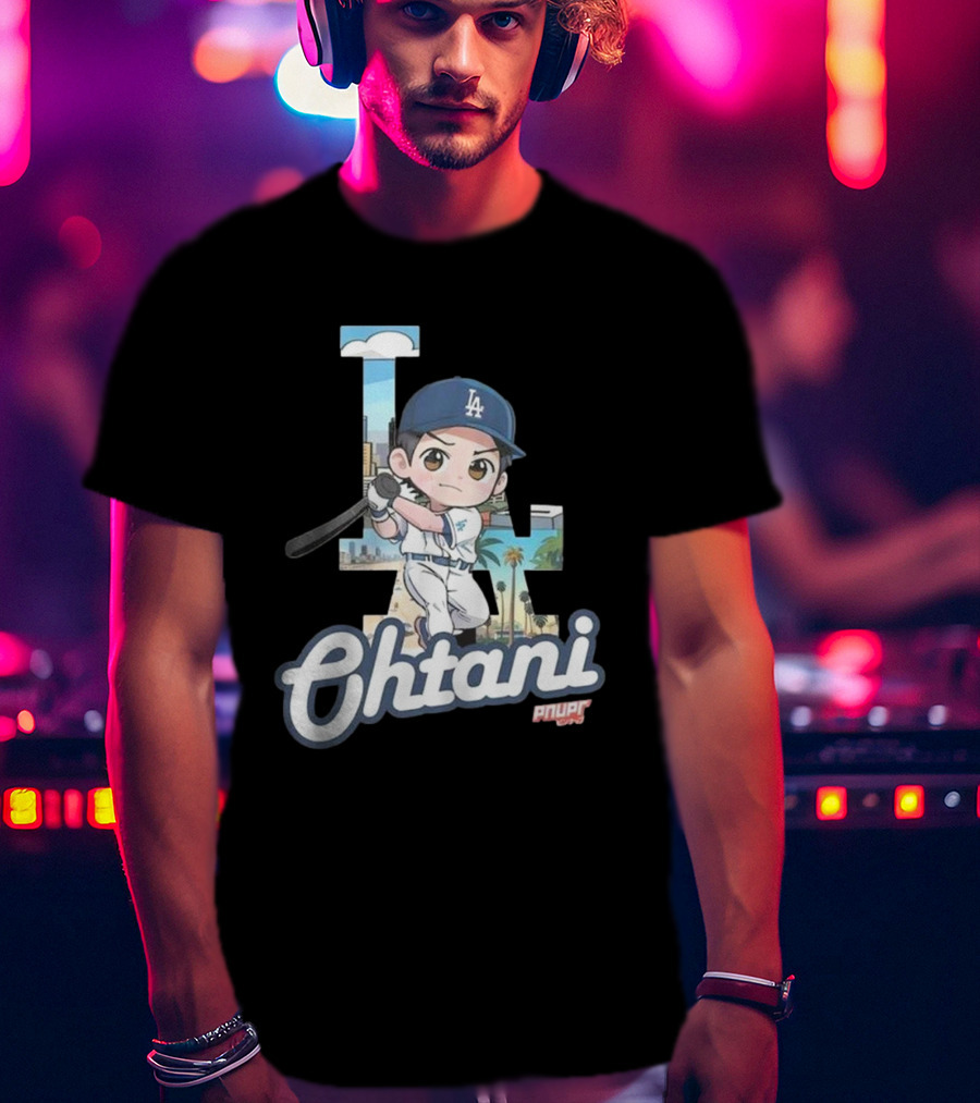 Chibi Shohei Ohtani LA Dodgers Ohtani Pnuppr T-Shirt