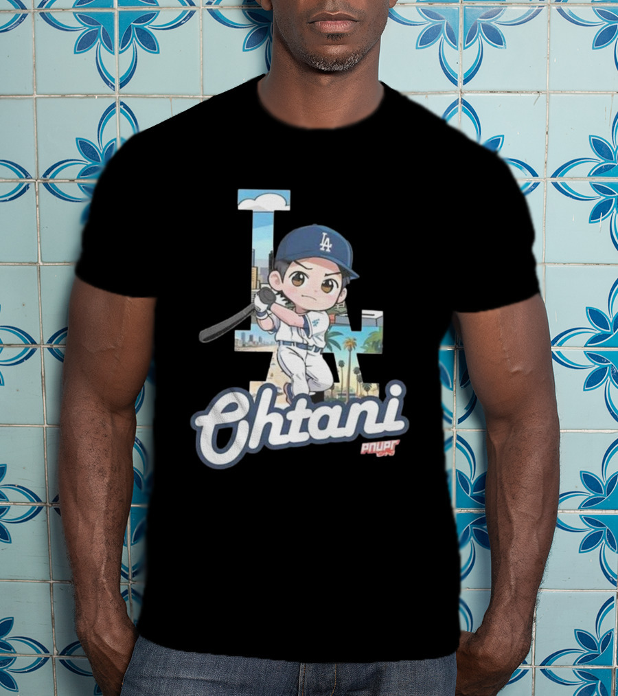 Chibi Shohei Ohtani LA Dodgers Ohtani Pnuppr T-Shirt