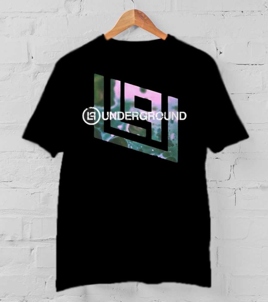 Linkin Park Underground LPU Photo Black Geometric T-Shirt
