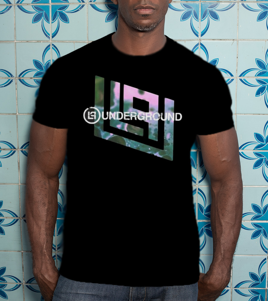 Linkin Park Underground LPU Photo Black Geometric T-Shirt