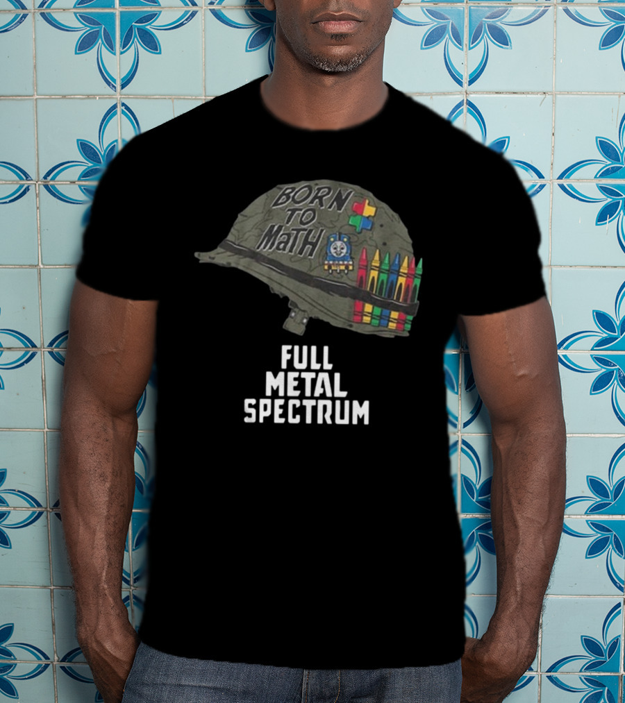 Born To Math Full Metal Spectrum Helmet Unsubscribe Podcast T-Shirt