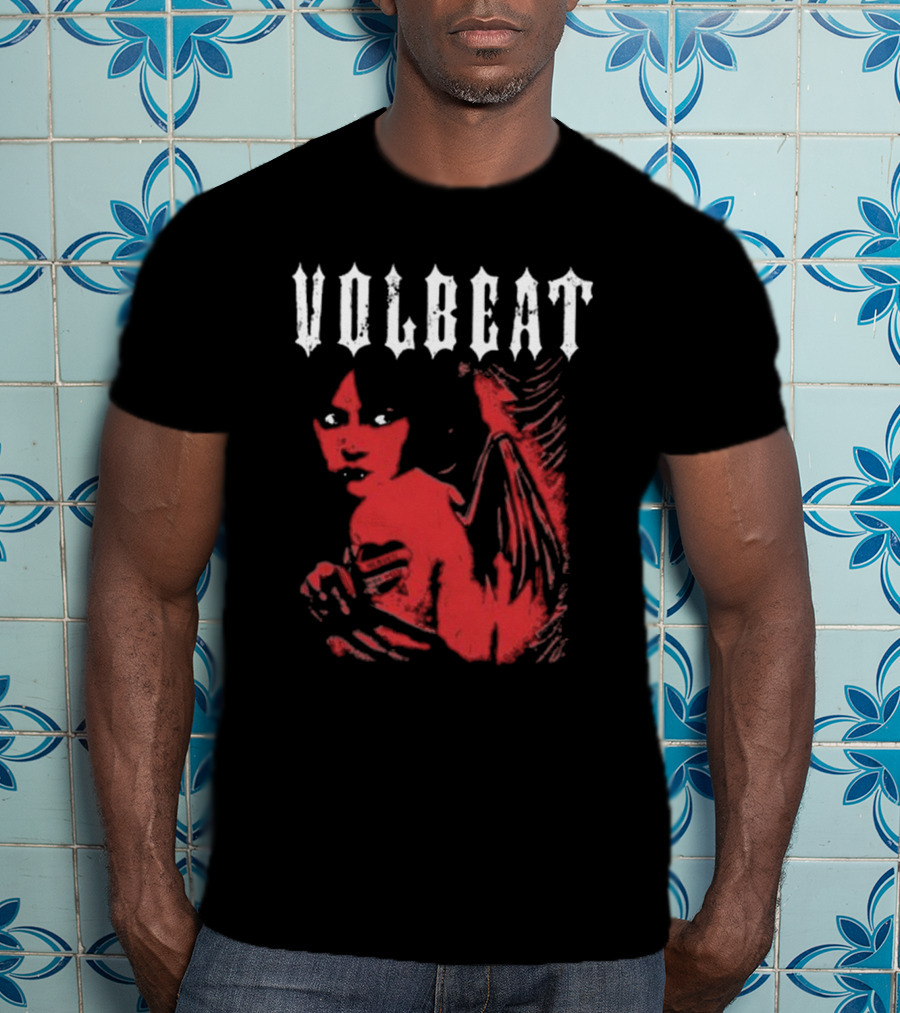 Volbeat Heaven Nor Hell Red Angel T-Shirt