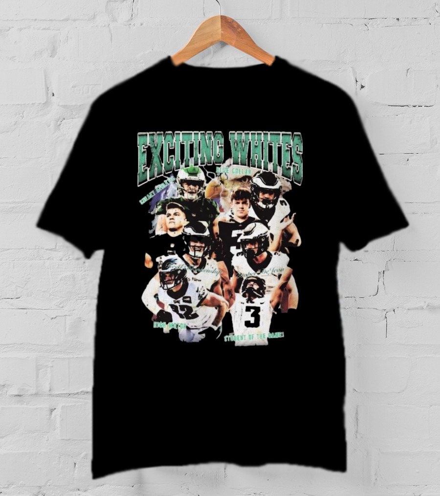 Exciting Whites Reed Blankenship Cooper Dejean Blue Collar Philadelphia Eagles Student Of The Game T-Shirt