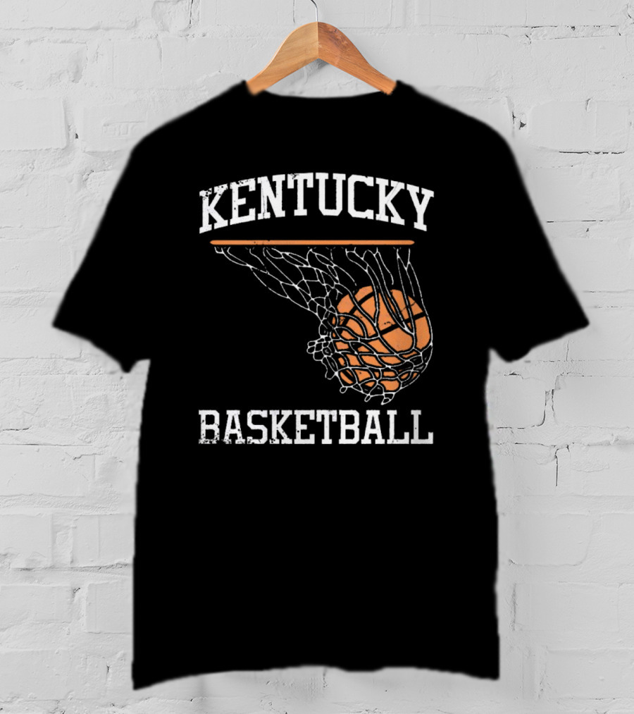 Kentucky Basketball Hoop Swoosh Net T-Shirt