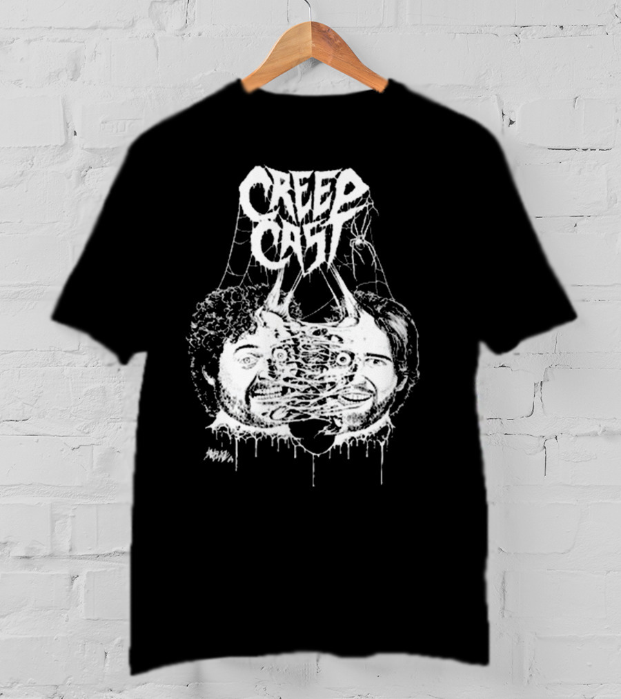 Creep Cast Webbed Faces Papa Meat T-Shirt