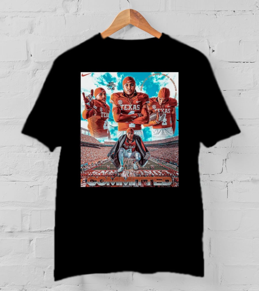 Texas Longhorns Graceson Littleton Committed Football T-Shirt