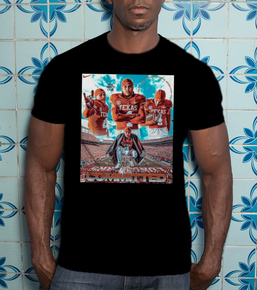 Texas Longhorns Graceson Littleton Committed Football T-Shirt