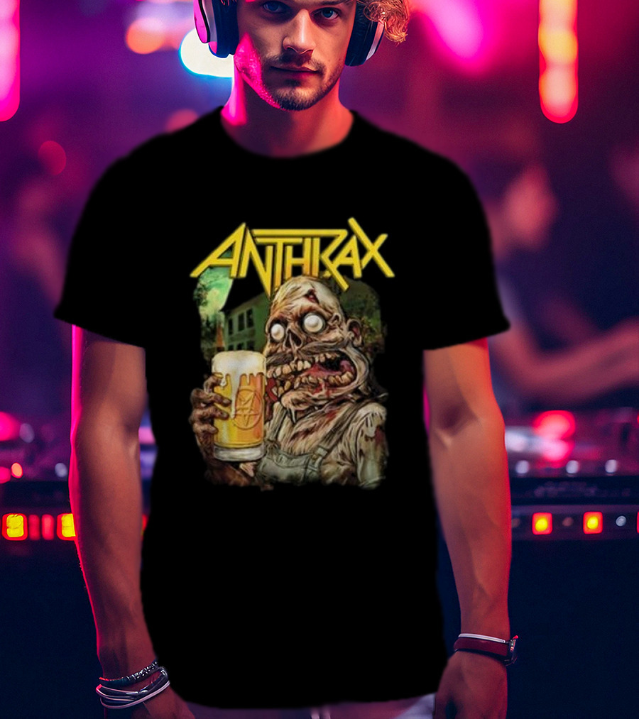 Anthrax Zombie Oktoberfest Beer Mug Brew Monster T-Shirt