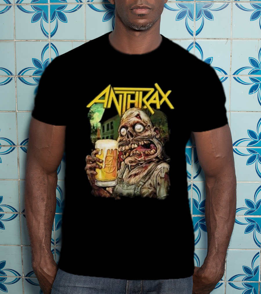 Anthrax Zombie Oktoberfest Beer Mug Brew Monster T-Shirt