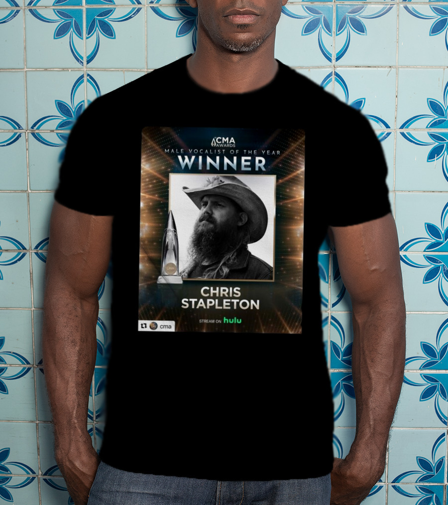 CMA Awards Male Vocalist Of The Year Winner Chris Stapleton Stream On Hulu T-Shirt