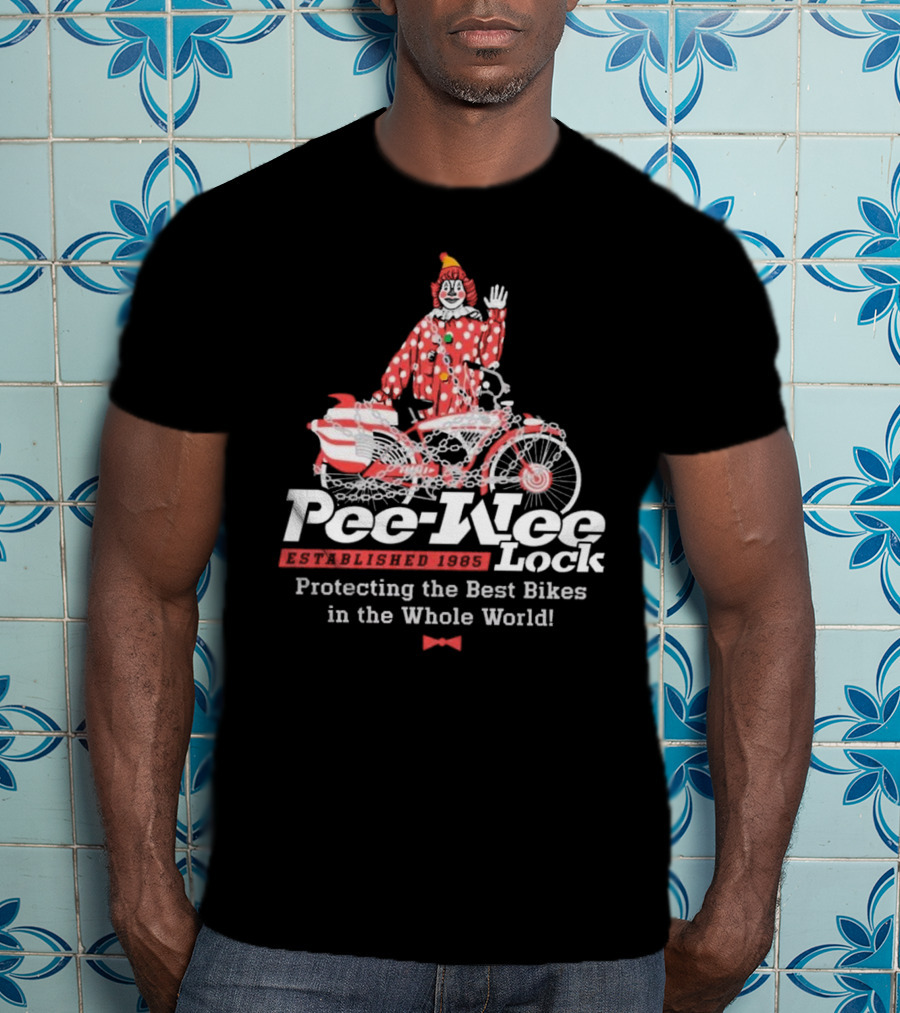 Pee-Wee Lock Established 1985 Protecting The Best Bikes In The Whole World T-Shirt