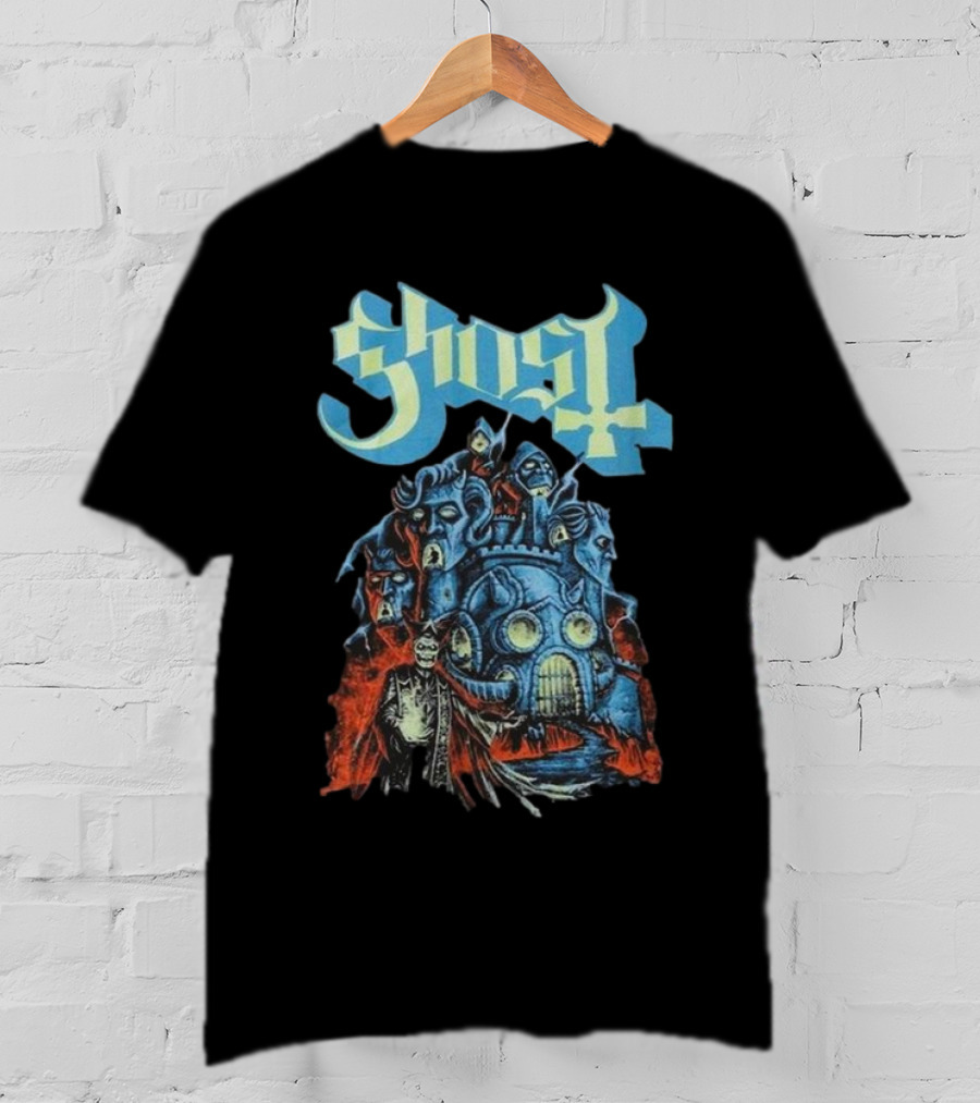 Ghost Band Robot Castle Glow In The Dark T-Shirt