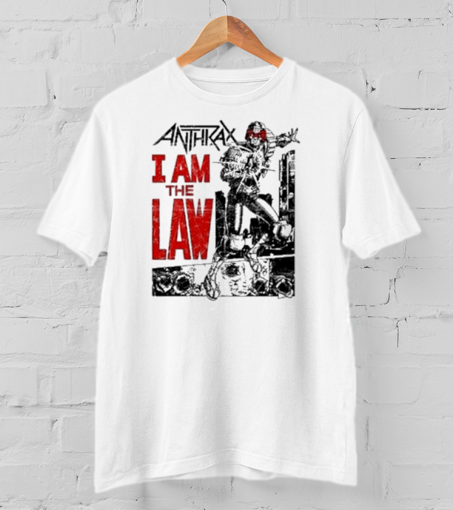 Anthrax I Am The Law Comic Judge Dredd T-Shirt