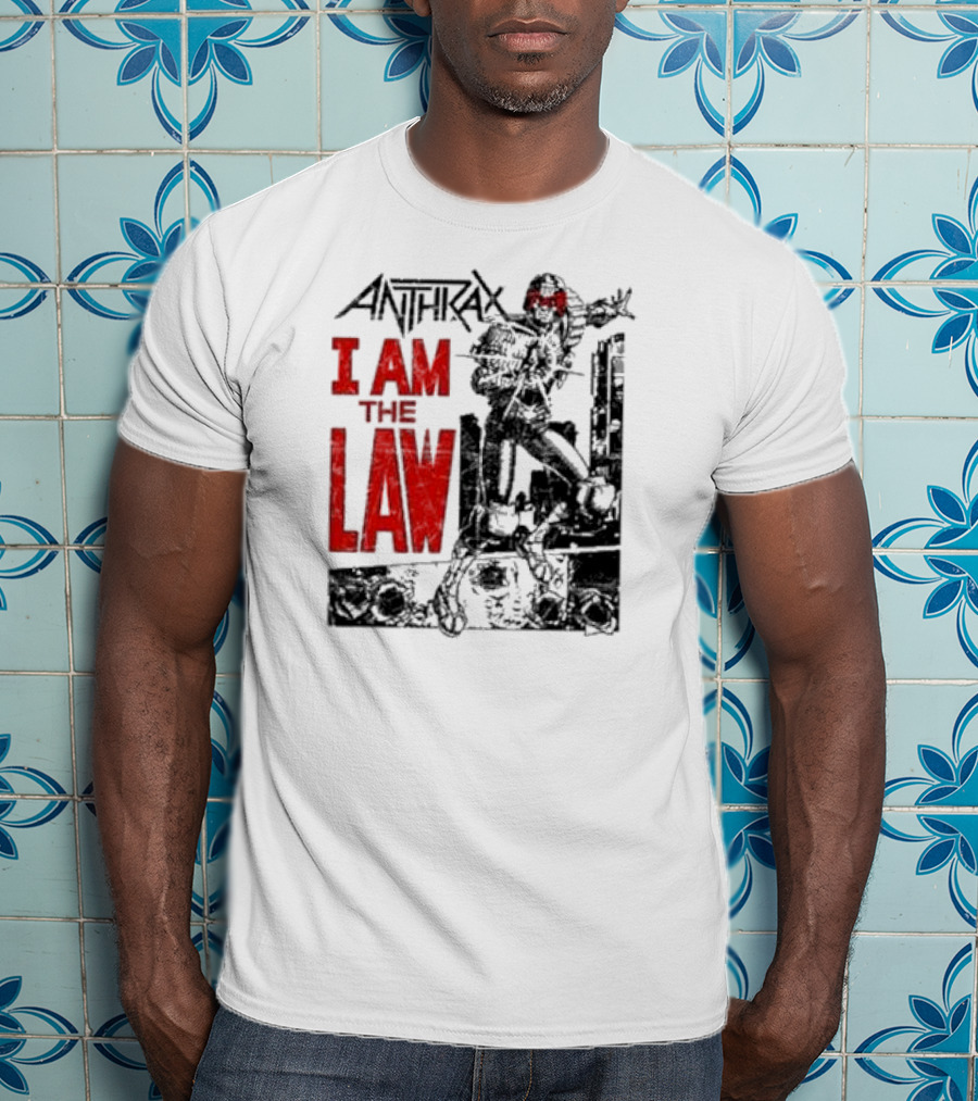Anthrax I Am The Law Comic Judge Dredd T-Shirt