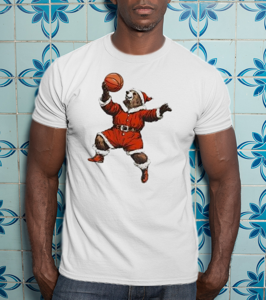 Choose 901 Santa Bear Basketball Holiday T-Shirt
