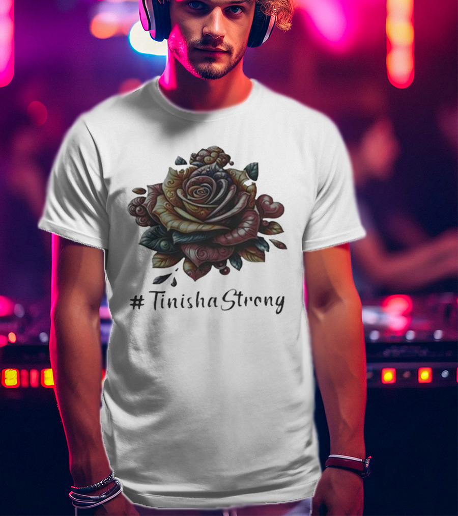 TinishaStrong Rose Floral T-Shirt