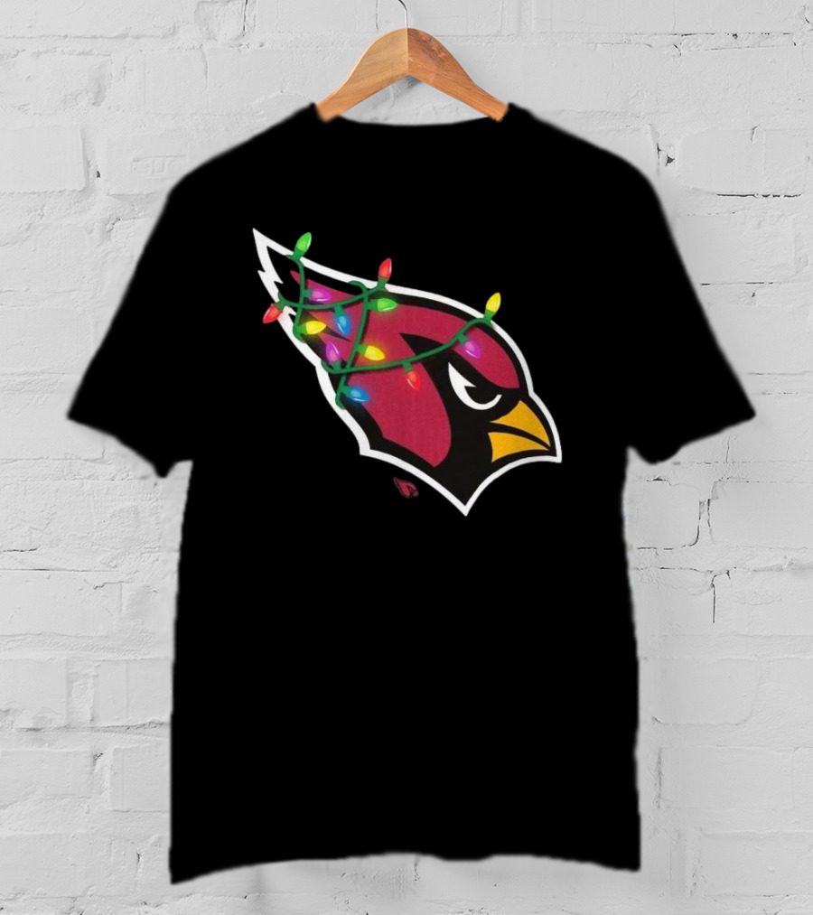 Arizona Cardinals Festive Holiday Lights T-Shirt