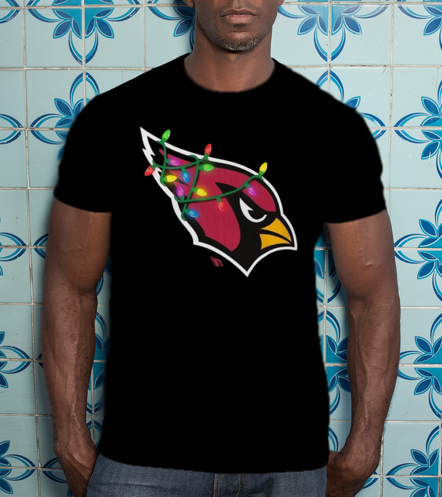 Arizona Cardinals Festive Holiday Lights T-Shirt