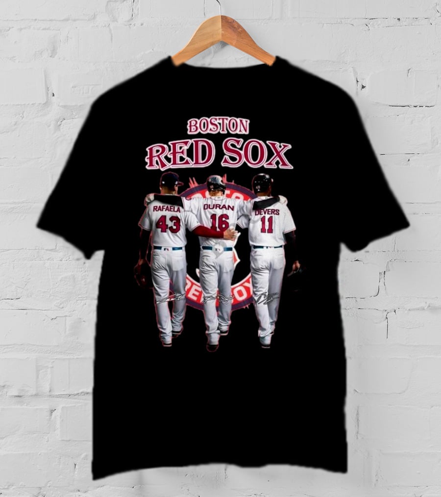 Boston Red Sox Rafaela Duran Devers 43 16 11 Signatures T-Shirt