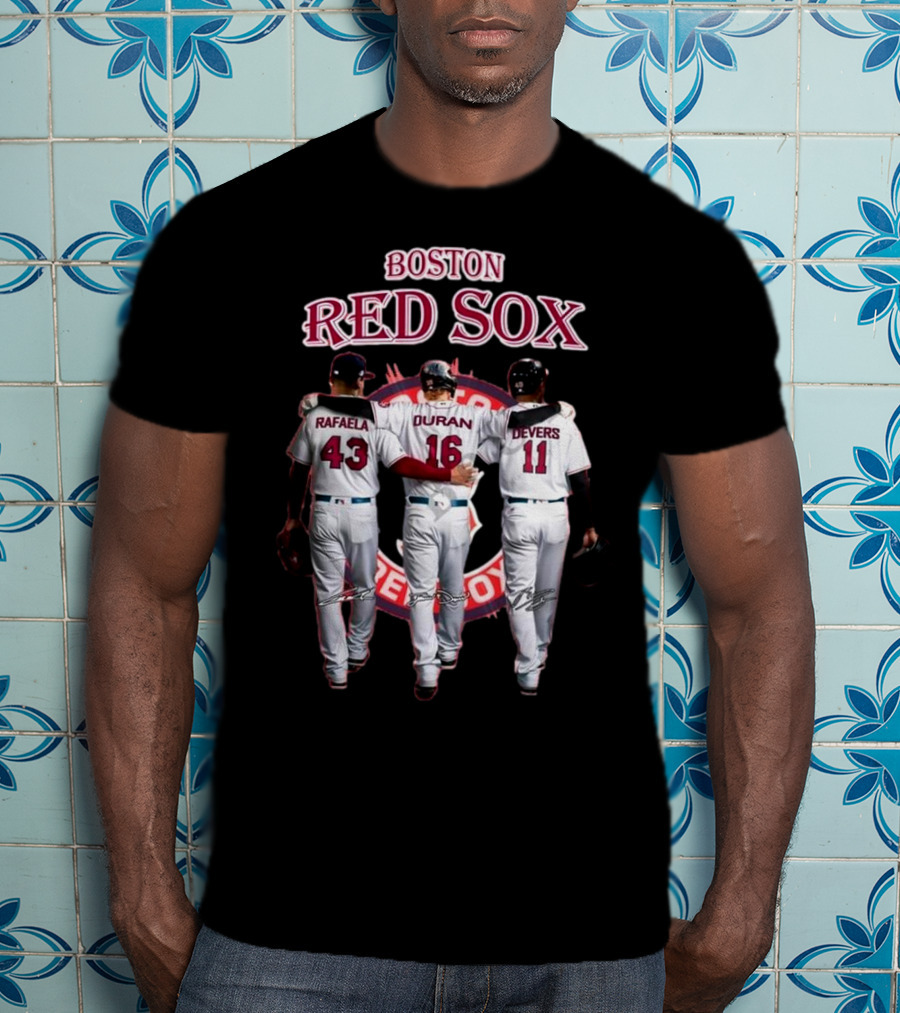 Boston Red Sox Rafaela Duran Devers 43 16 11 Signatures T-Shirt