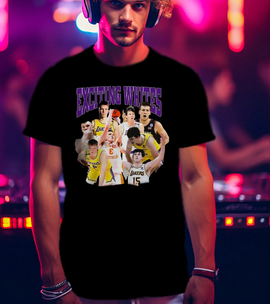Dalton Knecht Austin Reaves Exciting Whites Lakers Basketball T-Shirt