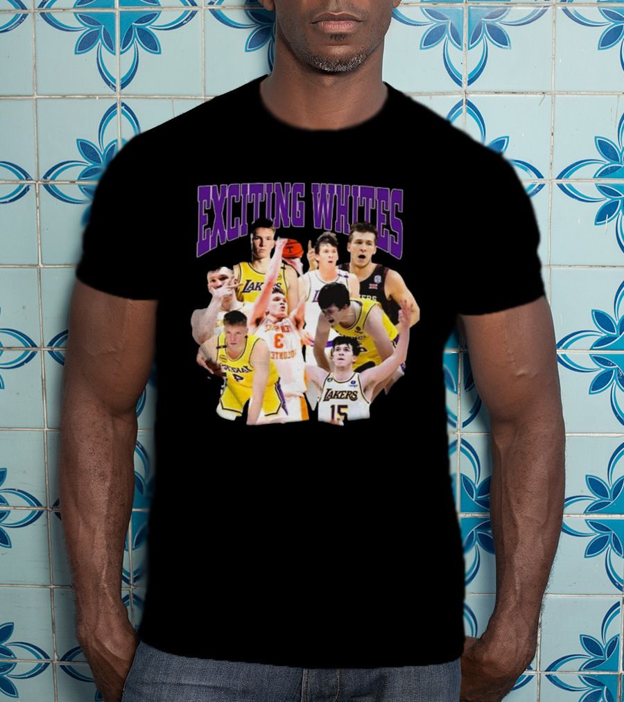 Dalton Knecht Austin Reaves Exciting Whites Lakers Basketball T-Shirt