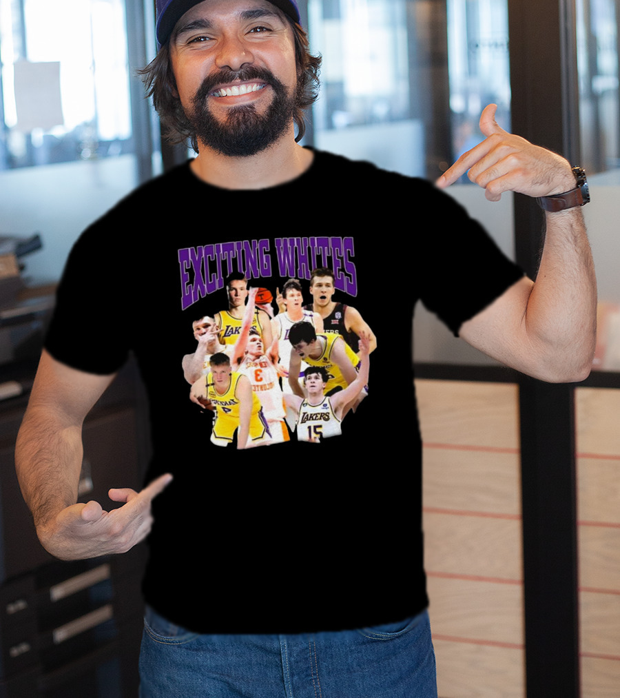 Dalton Knecht Austin Reaves Exciting Whites Lakers Basketball T-Shirt