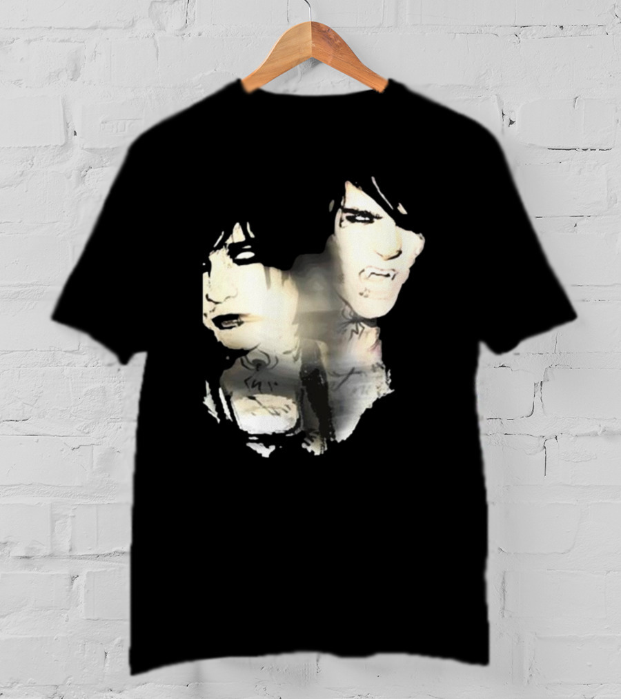 Johnnieguilbert Transformation Dual Expression Emo Vampire Aesthetic T-Shirt