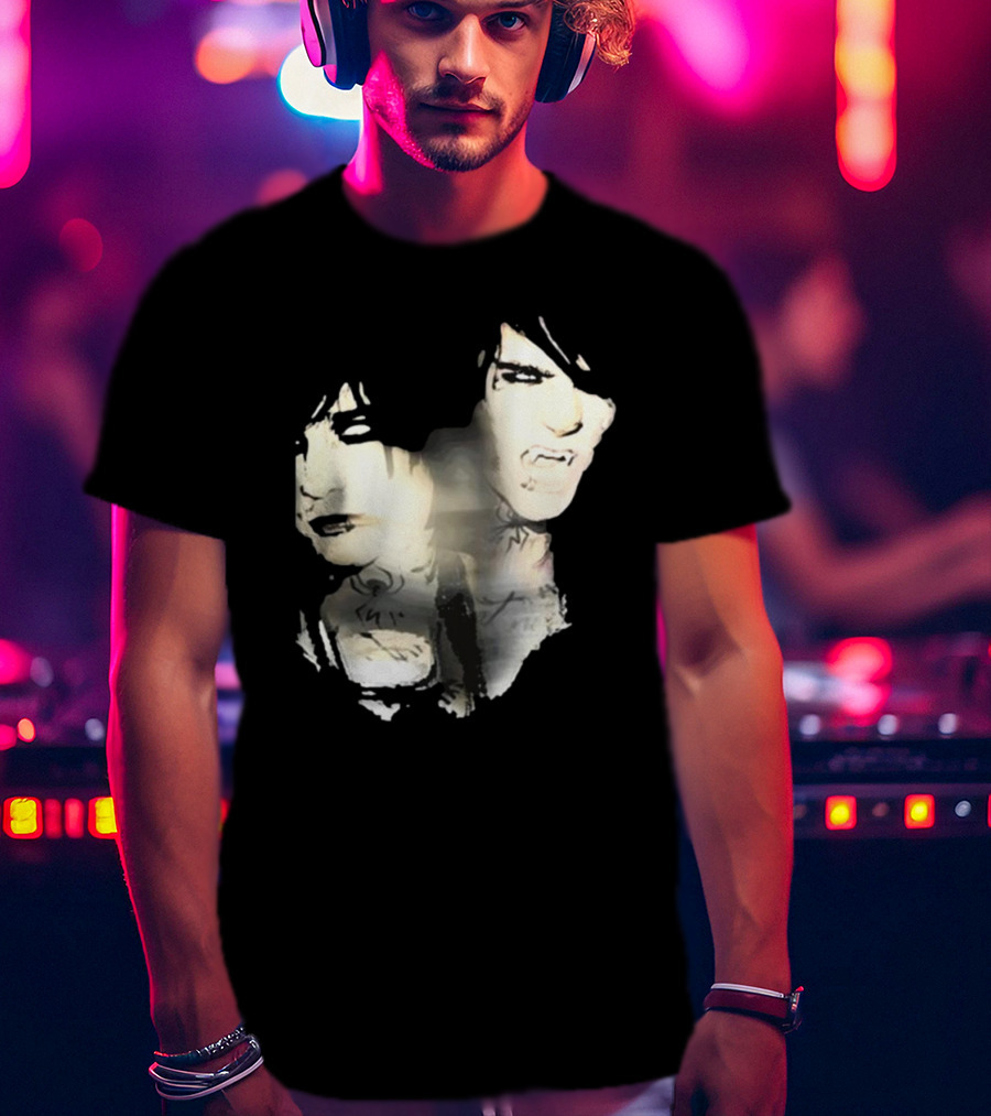 Johnnieguilbert Transformation Dual Expression Emo Vampire Aesthetic T-Shirt
