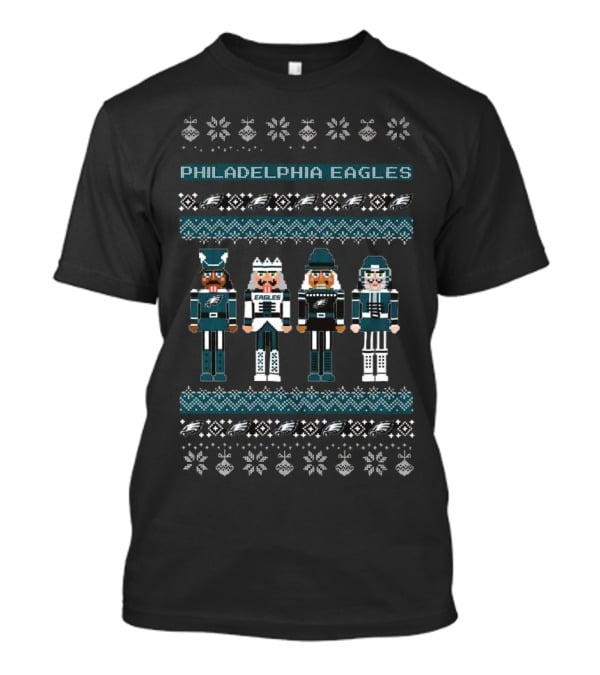 Philadelphia Eagles Nutcracker Holiday Sweater T-Shirt
