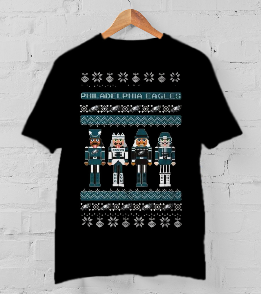 Philadelphia Eagles Nutcracker Holiday Sweater T-Shirt