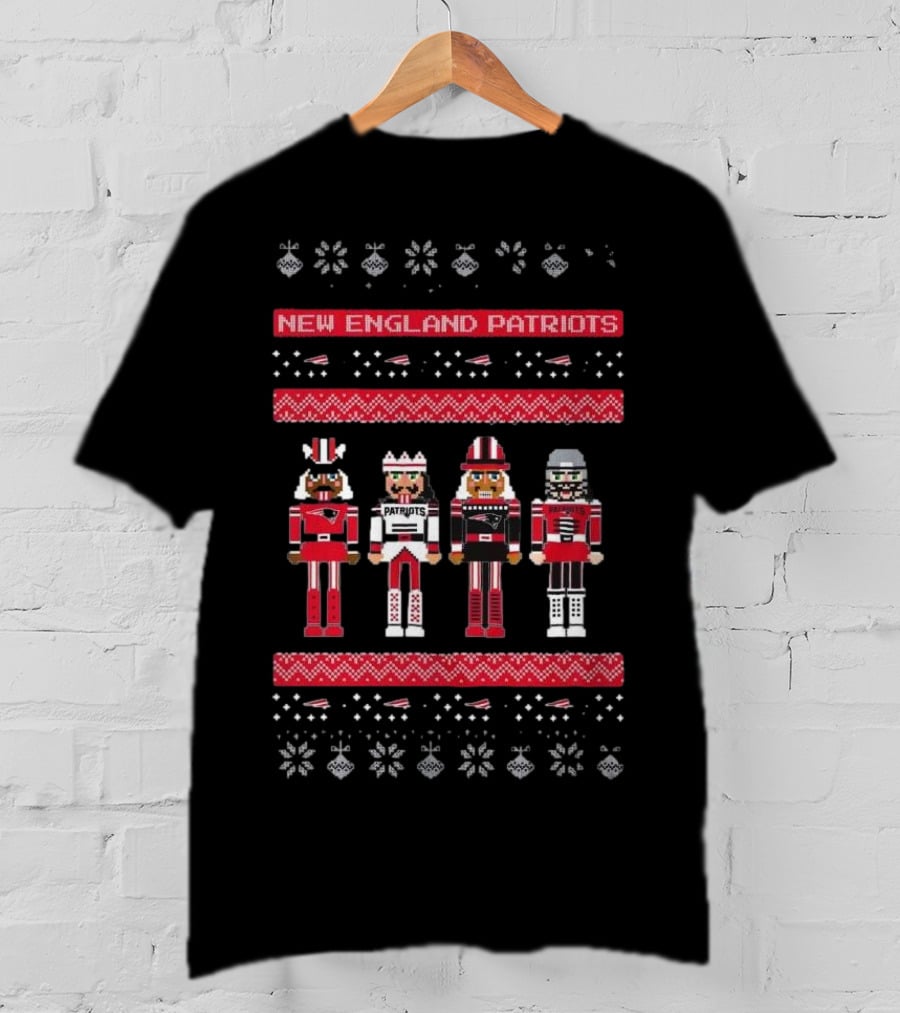 New England Patriots Nutcracker Holiday Sweater T-Shirt