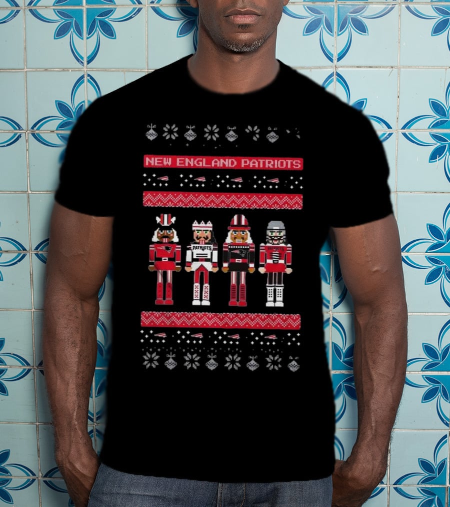 New England Patriots Nutcracker Holiday Sweater T-Shirt