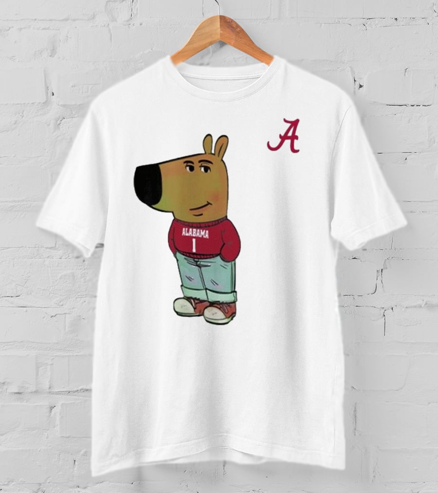 Alabama Crimson Tide Chill Cartoon Character T-Shirt