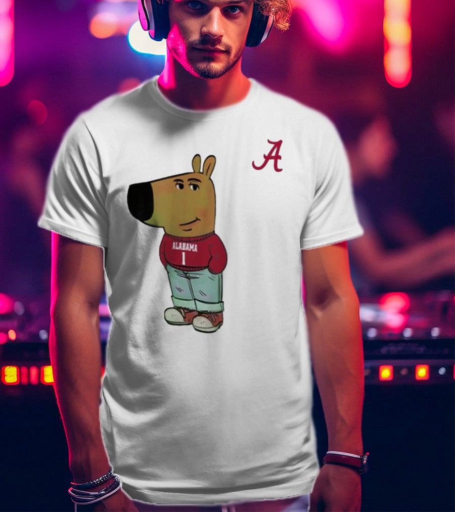 Alabama Crimson Tide Chill Cartoon Character T-Shirt